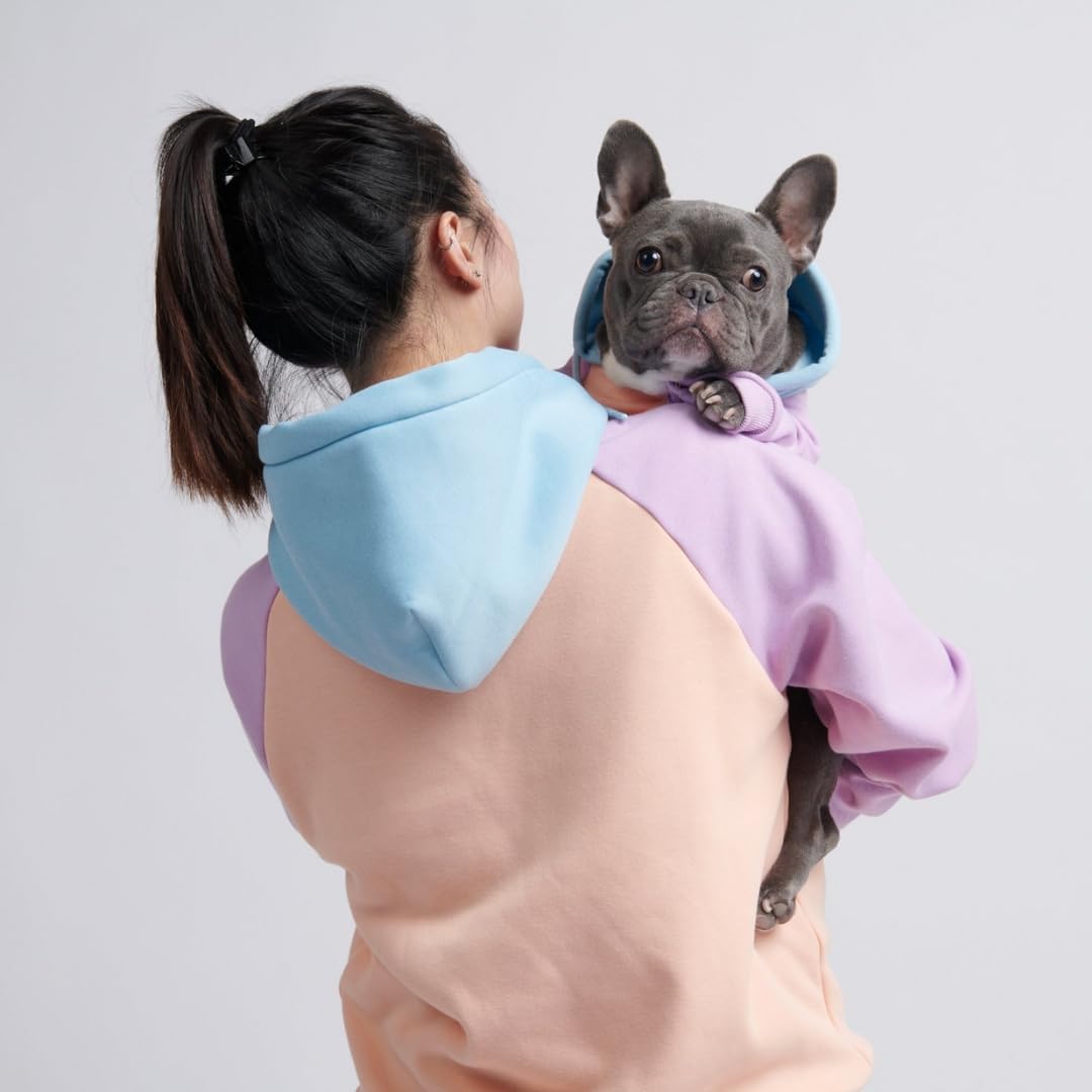 Spark Paws Hunde Kapuzenpullover – Premium-Qualität, butterweich, hervorragender Komfort und Passform, beruhigende Fleece-Innenseite, geeignet für alle Rassen - Cotton Candy - 2XL