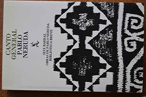 Canto General (Spanish Edition) [Spanish] 8432203432 Book Cover