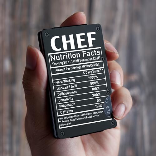 CREWZ Chef Minimal Wallet Gift - Chef Hourly Rate Money Clip - Chef Ceramic Slim Wallet - Chef Wallet - Chef Wallet Gifts - Chef Wallet4