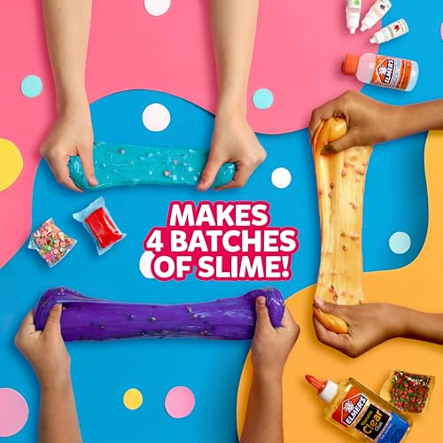 Elmer’s Celebration Slime Kit, Slime Supplies Include Assorted Magical Liquid Slime Activators and Assorted Liquid Glues, 10 Count - Image 7