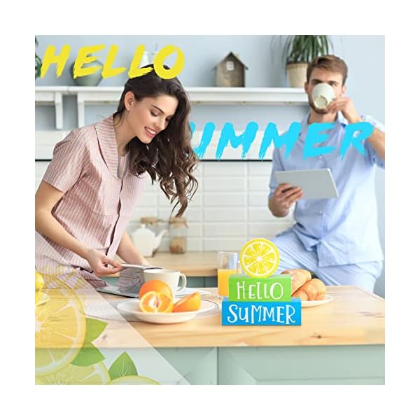 3 pieces fall wooden block decor for home autumn decor pumpkins wooden tiered tray block decor hello fall happy harvest sign for living mantle kitchen table thanksgiving party decoration lemon  urban country home decor