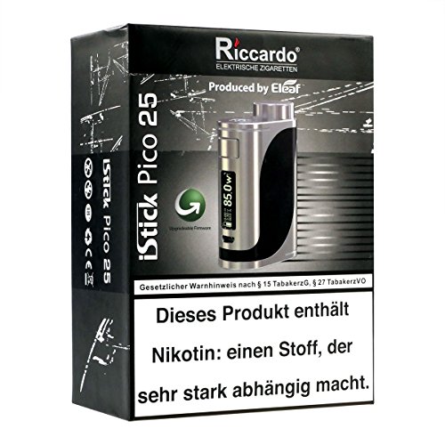 Eleaf iStick Pico 25 Box MOD 85 W, Riccardo e-Zigarette - Akkuträger, komplett schwarz – Bild 4