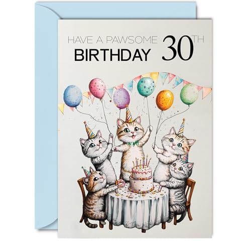 30΂̒aJ[h jp - Pawsome Party Catso[ - nbs[o[Xf[J[h 30΂̒j  A5 L̒aO[eBOJ[h