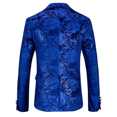 Mens Floral Suit JacketNotched Lapel Slim Fit Two Button Stylish Blazer Dinner Party Prom Wedding Tuxedo Jacket2