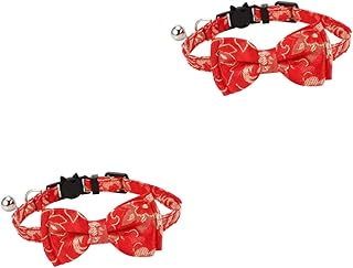 2 Peças Coleira Para Gatinhos Coleira Para Gatos Coleira De Sino Colar De Pérolas Com Pingente De Pérola Coleiras Para Cachorros De Tecido Coleira De Gato Com Sino Coleira De Gato