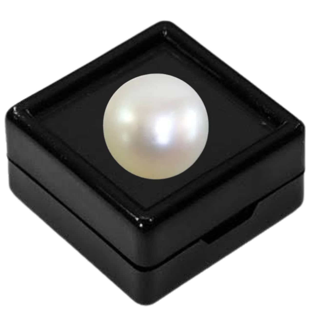 White Natural Certified Pearl Moti Gemstone with Lab Certificate for Men and Women (3.00 Carat) South Sea Moti Loose Gemstone-image-0