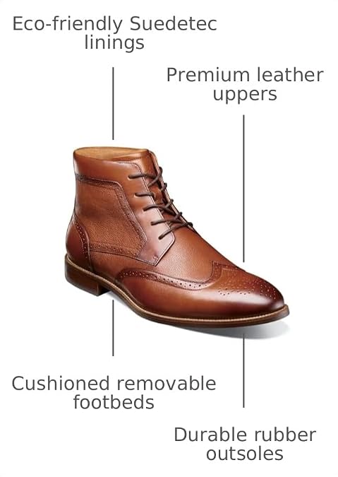 Florsheim Men's, Rucci Wingtip Lace Boot