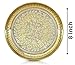 BENGALEN Brass Pooja Thali 8 Inch Traditional Handcrafted Puja Plate for Temple Worship Decorative Plate for Home Office Wedding Return Gift items