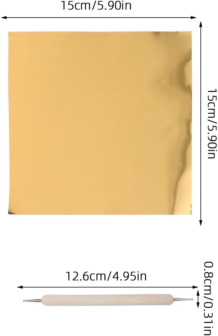 Double Sided Aluminum Embossing Foil Sheets for Crafting
