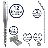 Mit diesem Maxerio Schraubfundament Multi-Set setzen Sie Ihr nächstes Gartenbauprojekt leicht in die Tat um. Ideal geeignet als Fundament für Ihre neue Terrasse oder Ihre Gartenhütte. Das Fertigfundament ist eine einfache Lösung ohne Beton. Schwere und unhandliche Betonplatten werden nicht mehr benötigt.