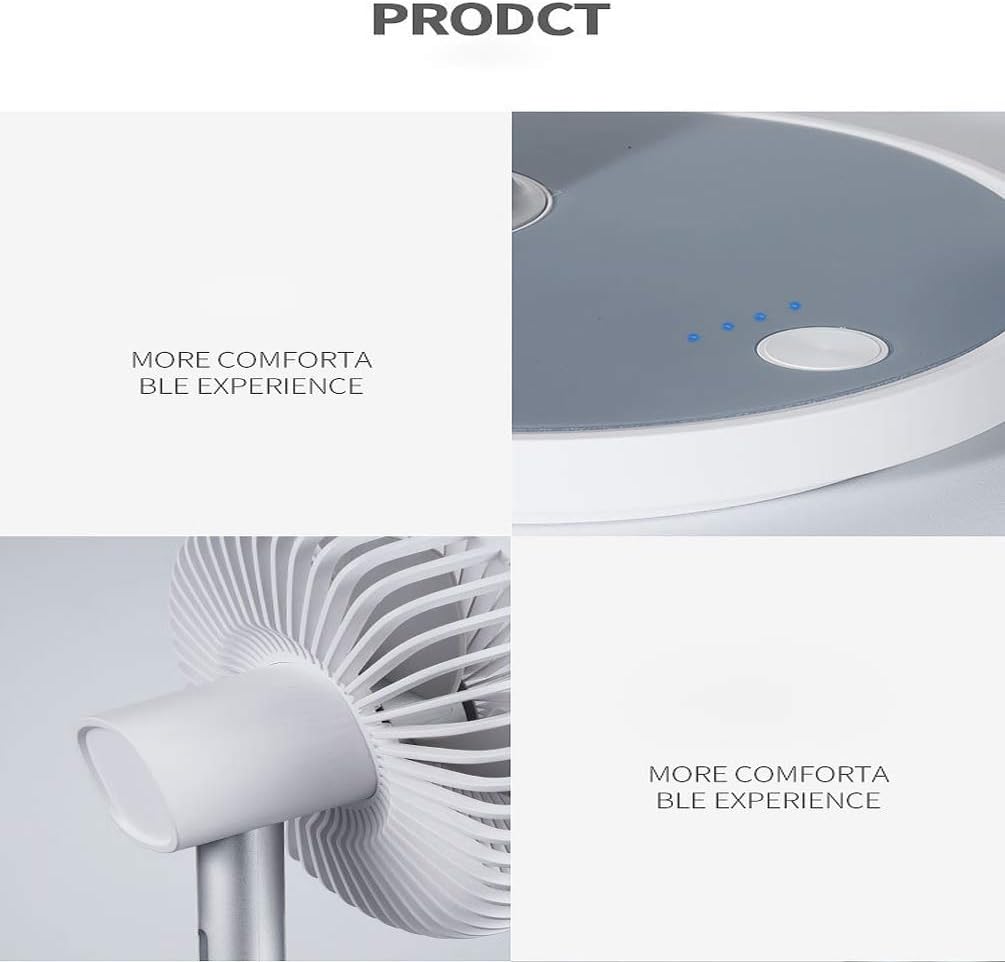 Mini Clip on Desk Fan, USB Ventilator Draagbare Handheld Kleine Ventilator USB Fan 2000mAh Opladen Desktop Mini Portable Desktop Fan Desktop Outdoor Fan Voor Home Office,Gray