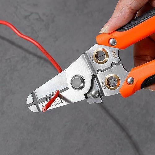 Kit 2 Peças 6 em 1 Alicate Automático Decapador e Crimpador de Fios - Ferramenta Multifuncional Para