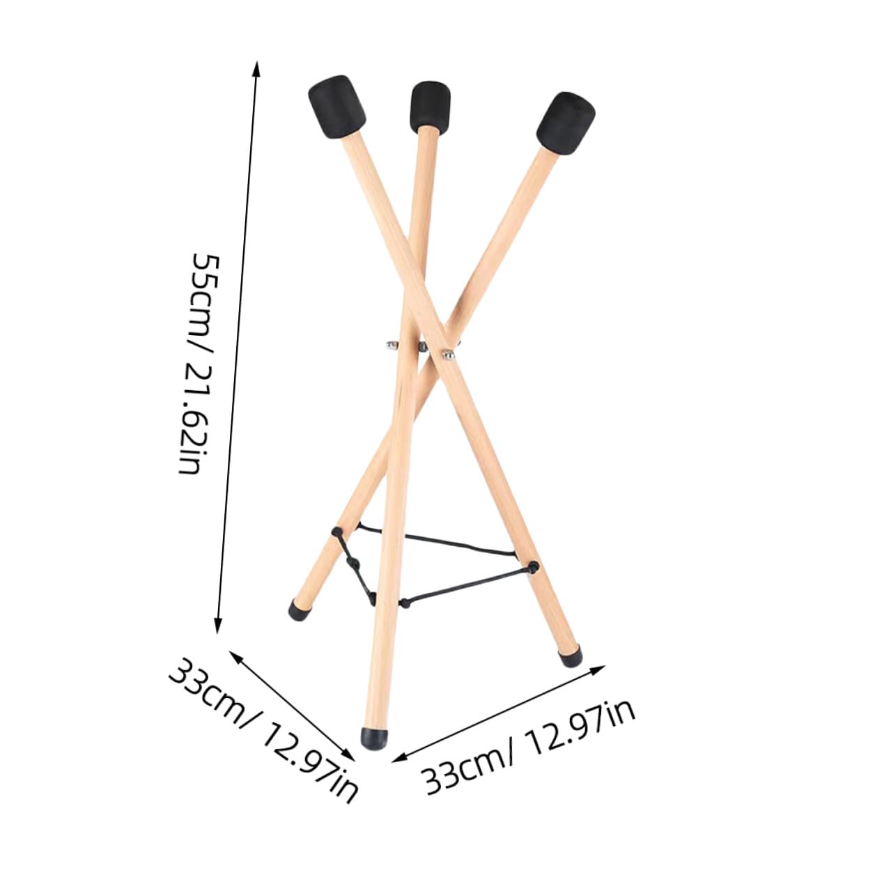 ULTECHNOVO Soporte Plegable de Madera para Instrumento de Lengüeta Diseño de Trípode, Fácil de Almacenar, Adecuado para Exhibición y Uso Profesional