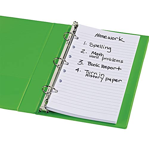 Avery Mini Binder Filler Paper For 3 Or 7 Ring Binders, College Ruled, 5.5" X 8.5", 100 Sheets (14230) White #TOP5