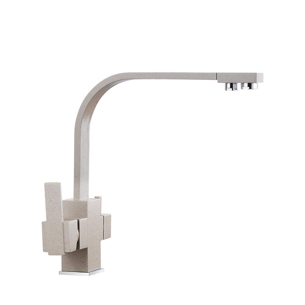 Robinet de cuisine carré 3 voies pour une eau filtrée pure au quotidien