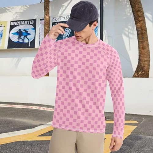 Buffalo Plaid Long Sleeves UPF 50+ Loose Crew Neck Loose Sun Protection Long Sleeve Summer 5