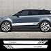 Piaobaige 2 Pezzi Adesivi per Auto da Corsa per Land Rover Evoque   Decalcomanie per Pellicole Viniliche per Auto Accessori per Auto Tuning