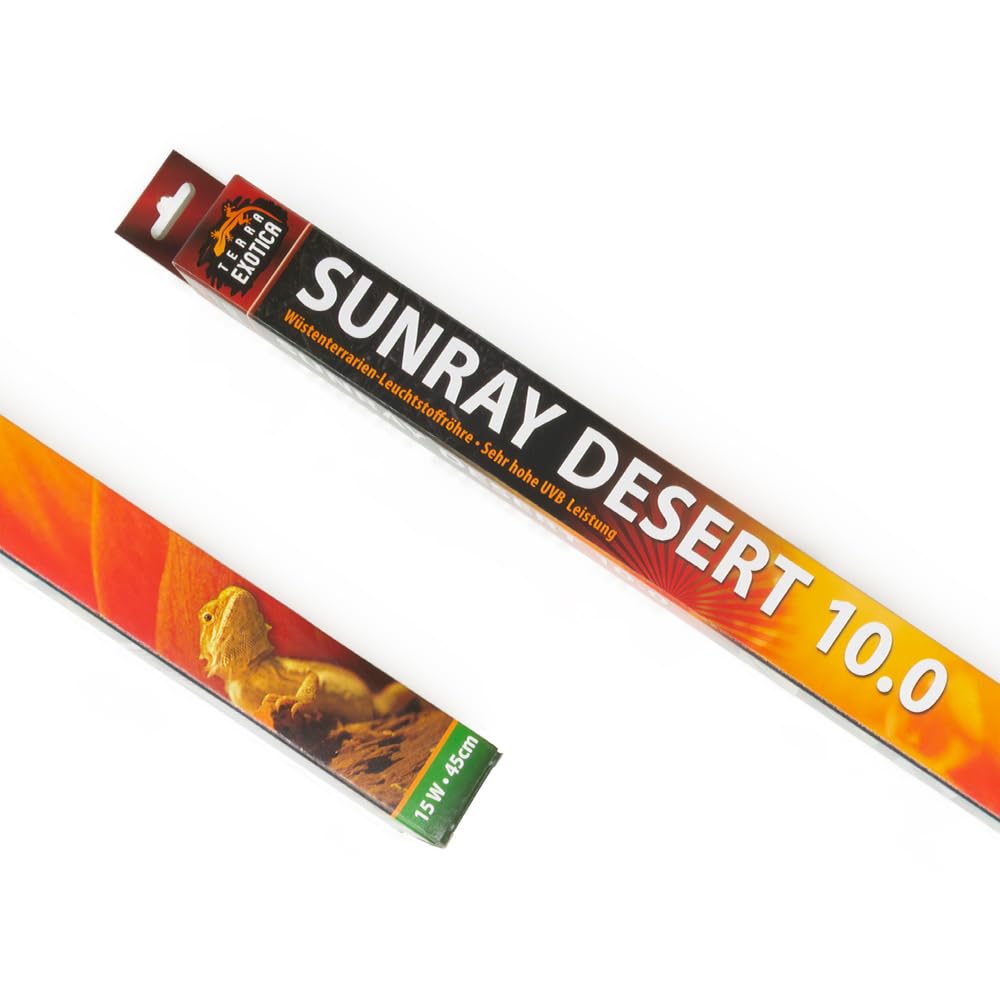 Terra Exotica Sunray Desert UV 10.0 - Leuchtstoffröhre mit hoher UV-B Abstrahlung - Ideal für tagaktive Reptilien der Wüsten- und Savannengebiete (30, Watt)