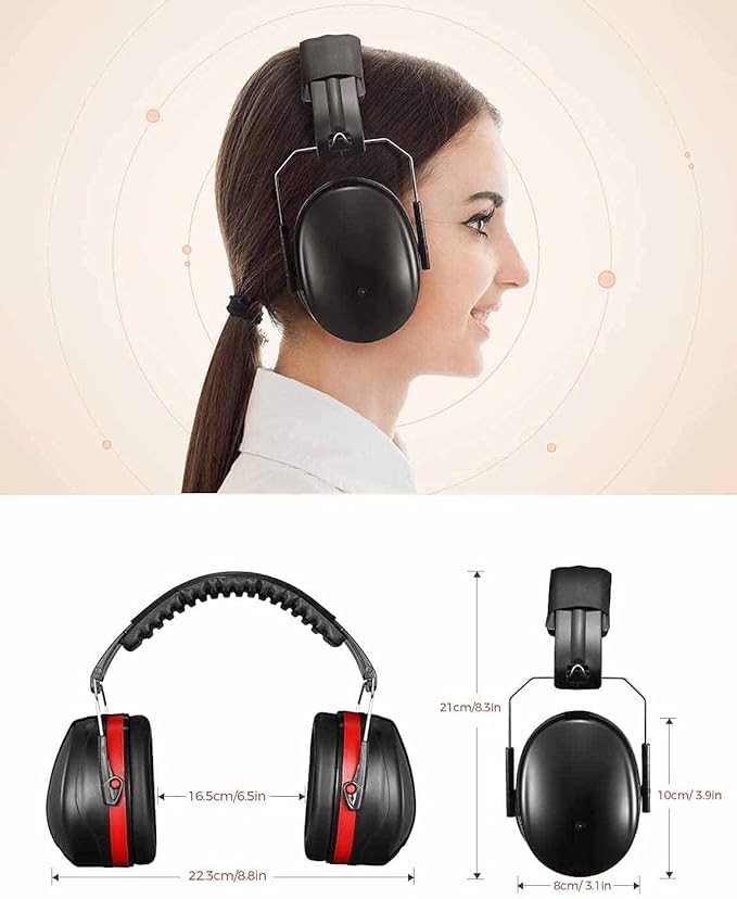 JITIFAZH Ear Defenders Adults with SNR 34dB, Lightweight Protection Earmuffs with Headband - Image 4