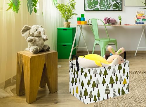 Image of MAIZMZ Kids Storage Basket Baby Gifts Toys Organizer Nursery Bins for Women Hamper for Organizing Home /Dorm /Kitchen /Pet /Office /Closet /Shelf /Room Decor