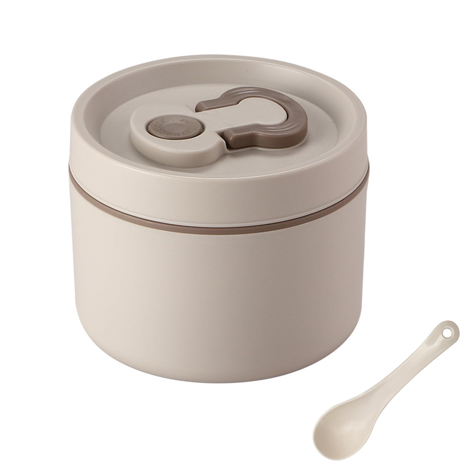 Dewocke Insulated Stainless Steel Food Container, 650ml Sealed Hot Food Lunch Box with Loop Lid Wide Mouth for Kids, Leak Proof for School, Picnic, Office, Thermal Lunch Box for Hot Food, Soup