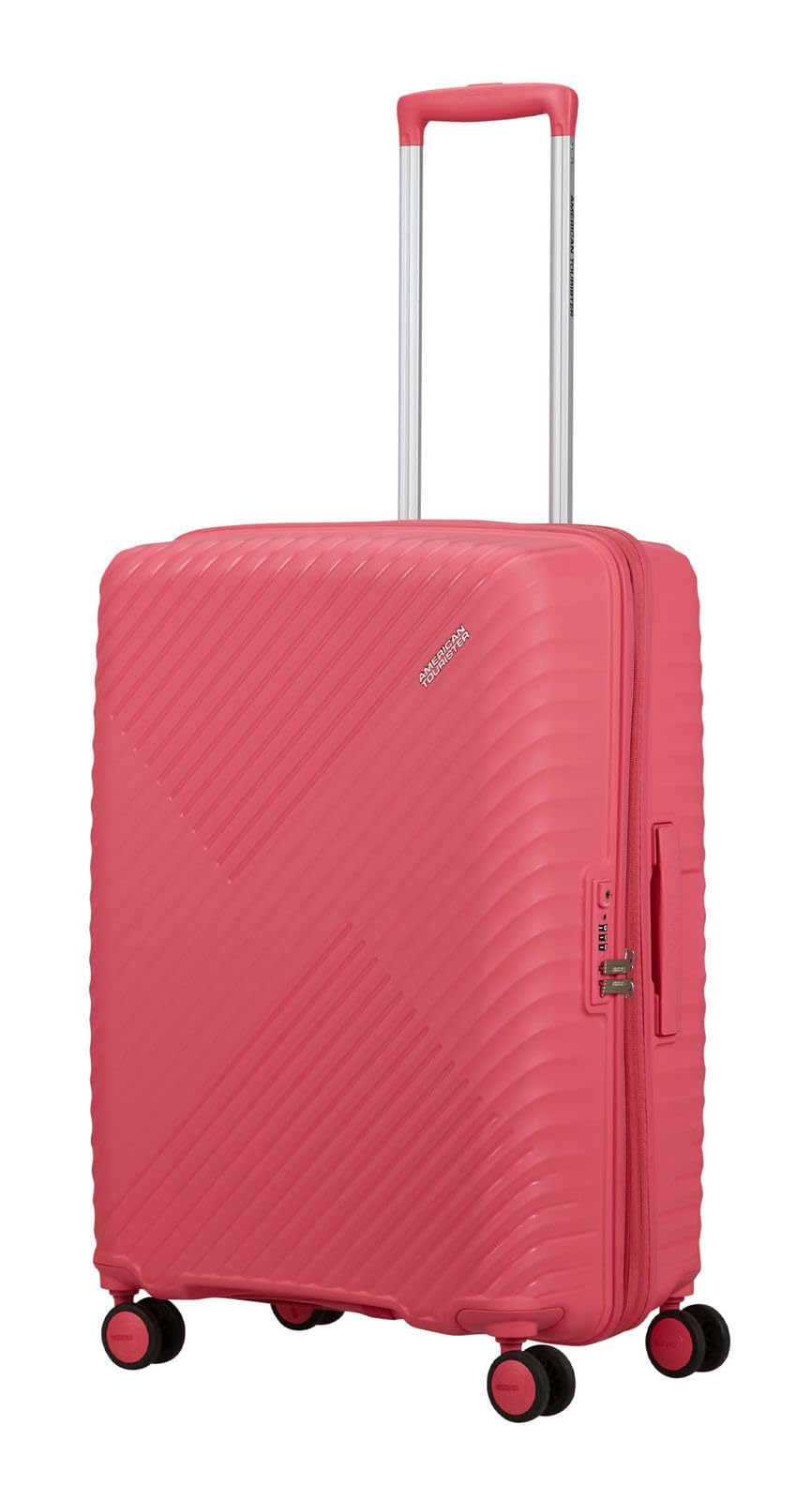 American Tourister Diablast Spinner 68/25 TSA EXP Trolley Pink Glitch Rosa