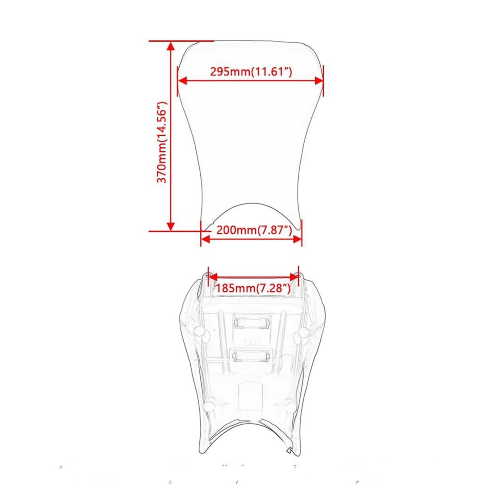Piezas De Repuesto para Cojín De Asiento Conductor Delantero Motocicleta