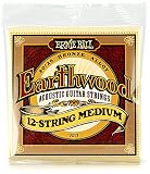 ENCORDOAMENTO 011-052 P/ VIOLÃO AÇO 12 CORDAS EARTHWOOD TENSAO MEDIA 80/20 BRONZE P02012 ERNIE BALL