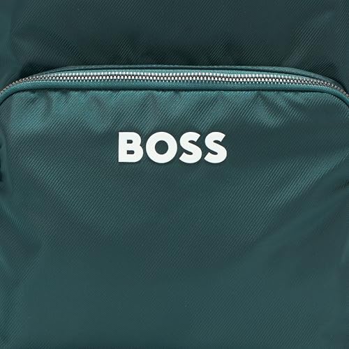 BOSS Catch Nylon Tonal Logo Backpack, pewter green, PCE.4