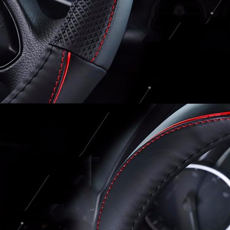 Funda Volante Coche Mazda, Cubre Funda Protección Volante Antideslizante para Mazda CX-3, CX-30, CX-5 y CX-50, Cuero Cubierta Volante Accesorios Coches Interior Decoracion