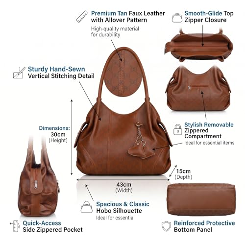 Image of Fostelo Women's Style Diva Satchel Tote Handbag for Women | Ladies Purse | Stylish Shoulder Bag | Gift For Women