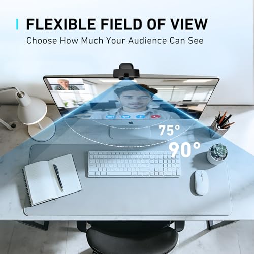 Image of 1080P Webcam with Microphone, Full HD Web Camera with RGB Light for Pc, Light Correction and Noise Cancellation Streaming Webcam, USB Computer Camera with Privacy Cover ,Plug and Play PC Web Cam