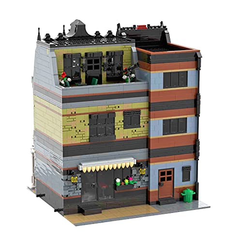 TASS TASS Ideas Olive Mansion Pub Modular 4629Pcs MOC-45758 Street View House Architecture Bricks Modell Kompatibel mit… – Bild 3