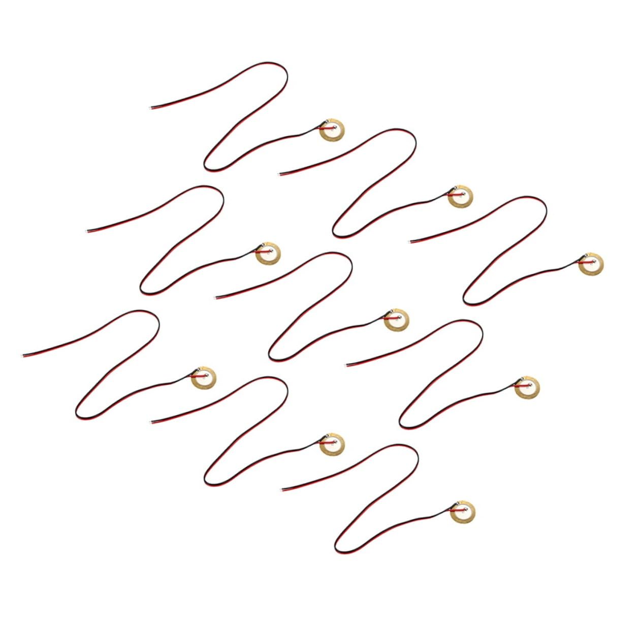 Levemolo Transducer 12pcs Set with Drum Disc for Guitar Microphone Diy Projects and More