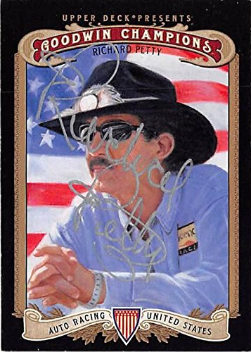 Autograph Warehouse 344520 Richard Petty Signed Trading Card - NASCAR King Champion 2012 Upper Deck Goodwin Champions No. 62 Silver