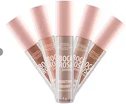 Boca Rosa Beauty Corretivo Líquido, Cor Jasmim 1, Clara/Neutra, Alta Cobertura, Longa Duração, Acabamento Natural, corretivo líquido pele clara, para olheiras, vegano longa duração