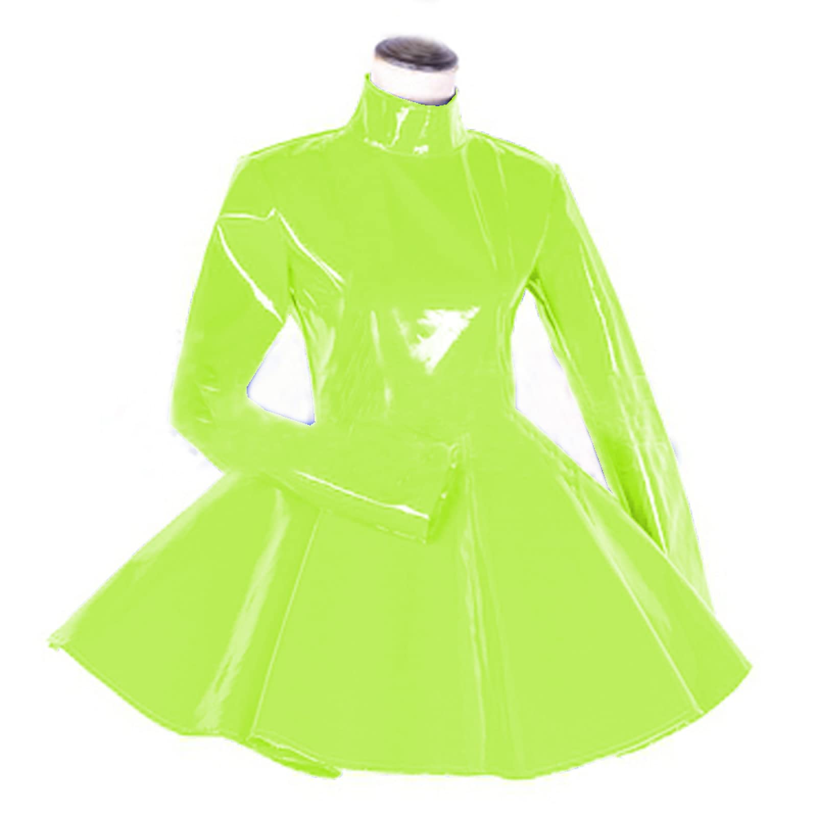 Amazon.com: Long Sleeve Women Dress Turtleneck Dress for Women PVC Leather Elegant Party Dress Dress Plus Size Bridesmaid Dress,Fluorescent Green,XXXL : Clothing, Shoes & Jewelry Amazon.com: Long Sleeve Women Dress Turtleneck Dress for Women PVC Leather Elegant Party Dress Dress Plus Size Bridesmaid Dress,Fluorescent Green,XXXL : Clothing, Shoes & Jewelry