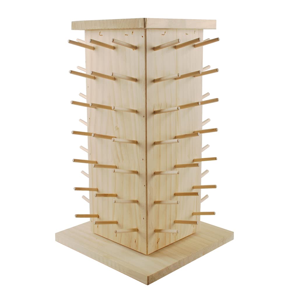 Buy BAENRCY 84 Spools 360° Fully Rotating Wooden Thread Holder Sewing