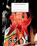 Composition Notebook: Orange Octopus Lantern: College Ruled, 120 White Pages, 7,5"x9,25", Soft Cover, Journal