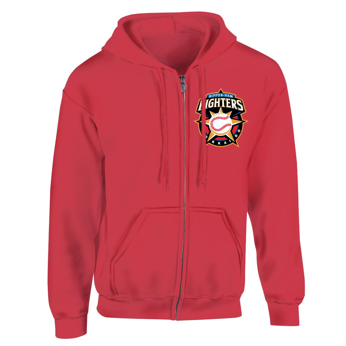 ファイターズ ジップアップパーカーLサイズ Amazon.co.jp: ジップ