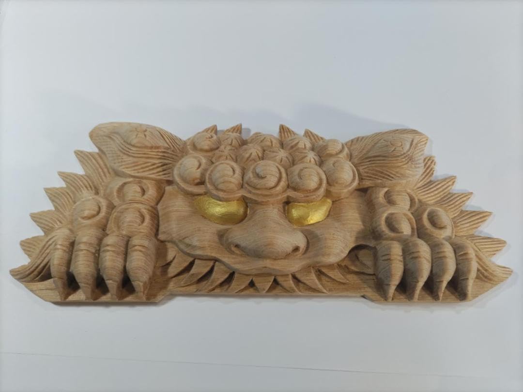 ★☆【獅子】30ｃｍ　社寺仏閣、山車、魔除け、だんぢり彫刻部材 Amazon.co.jp: 獅子30cm 社寺仏閣、山車、魔除け、だんぢり