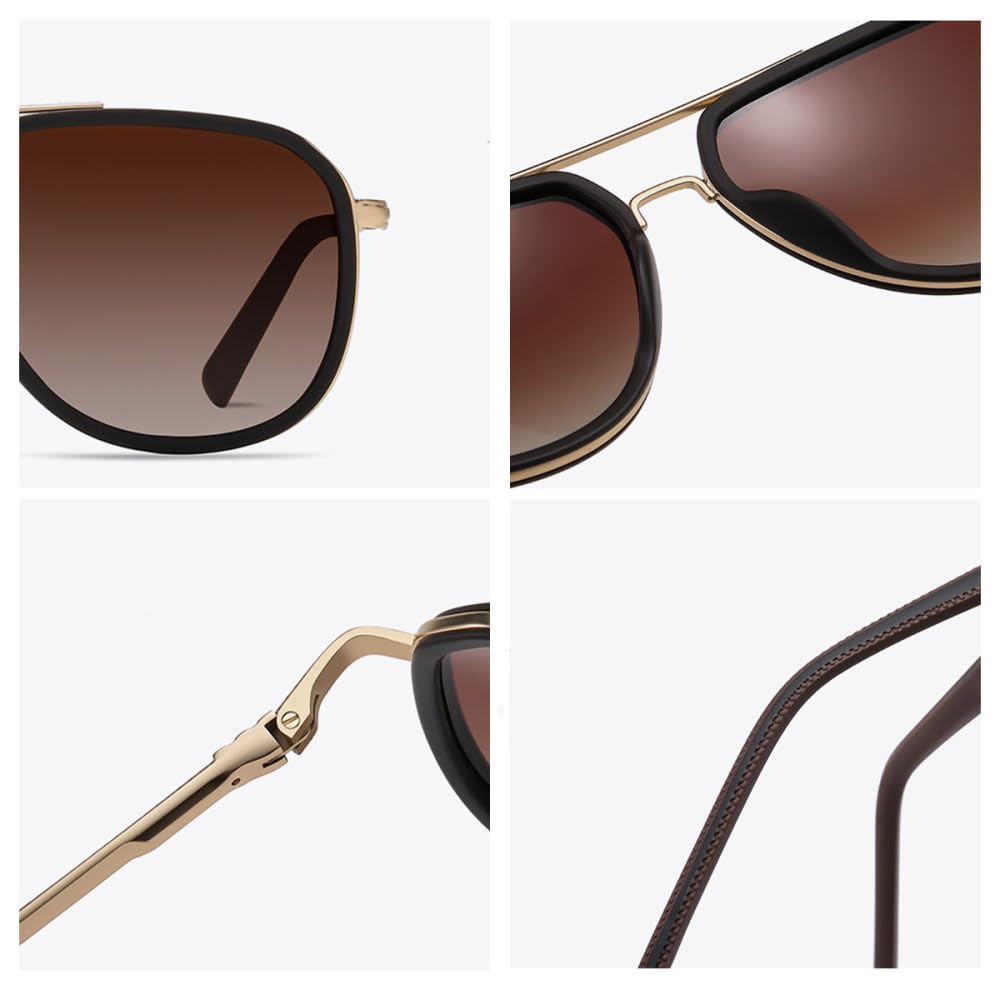 Gafas de sol de lujo para hombre, gafas de sol masculinas para conducir, Vintage, para viajes, pesca, clásicas, UV400