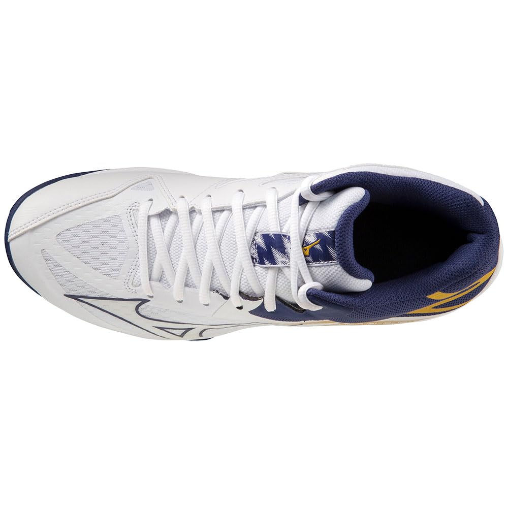 Mizuno Unisex Thunder Blade Z Mid Volleyball, Weiß Blueribbon Mp Gold, 48.5 EU