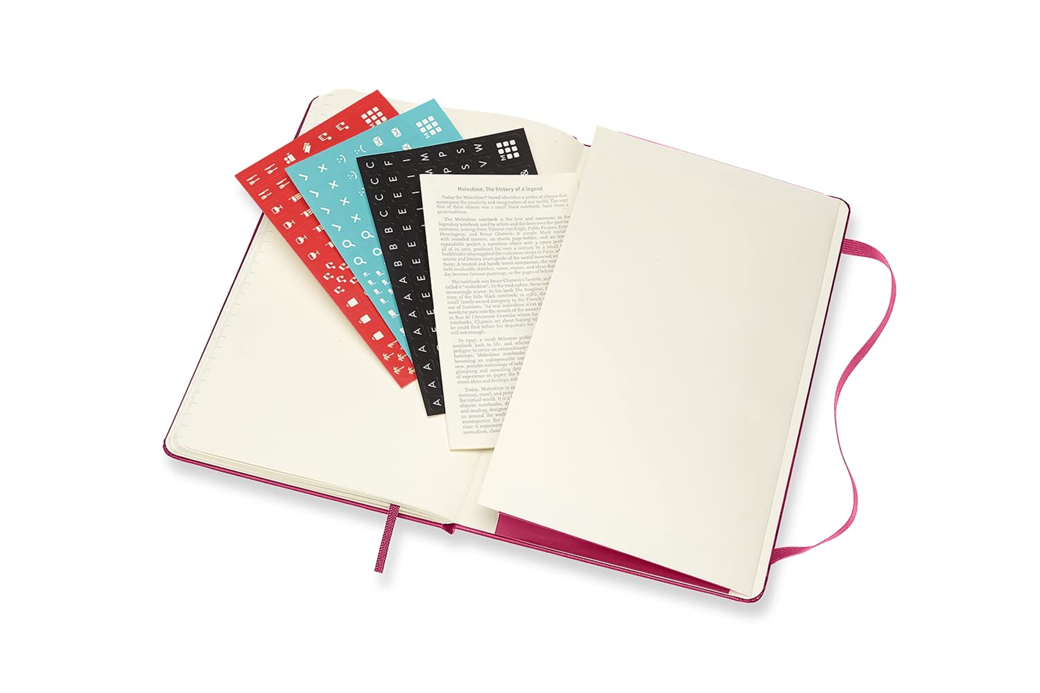 Moleskine - Agenda Settimanale 18 Mesi, Agenda Settimanale 2021/2022, Weekly Notebook con Copertina Rigida e Chiusura ad Elastico, Formato Large 13 x 21 cm, Colore Rosa Bouganvillea, 208 Pagine