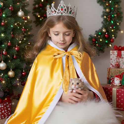 Disfraz completo princesa para niñas 5-7 años amarillo miniatura 4