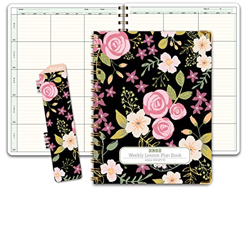 Plan de cours W202 dans la salle des profs l'agenda floral noir idéal
