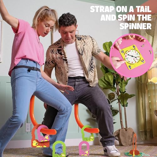 It’s Bananas! The Monkey Tail Game – Funny, Fun Party & Family Board Game for Kids, Stocking Stuffer, Christmas, Thanksgiving, White Elephant, Girls Night, Birthday Gift, Gag, Novelty