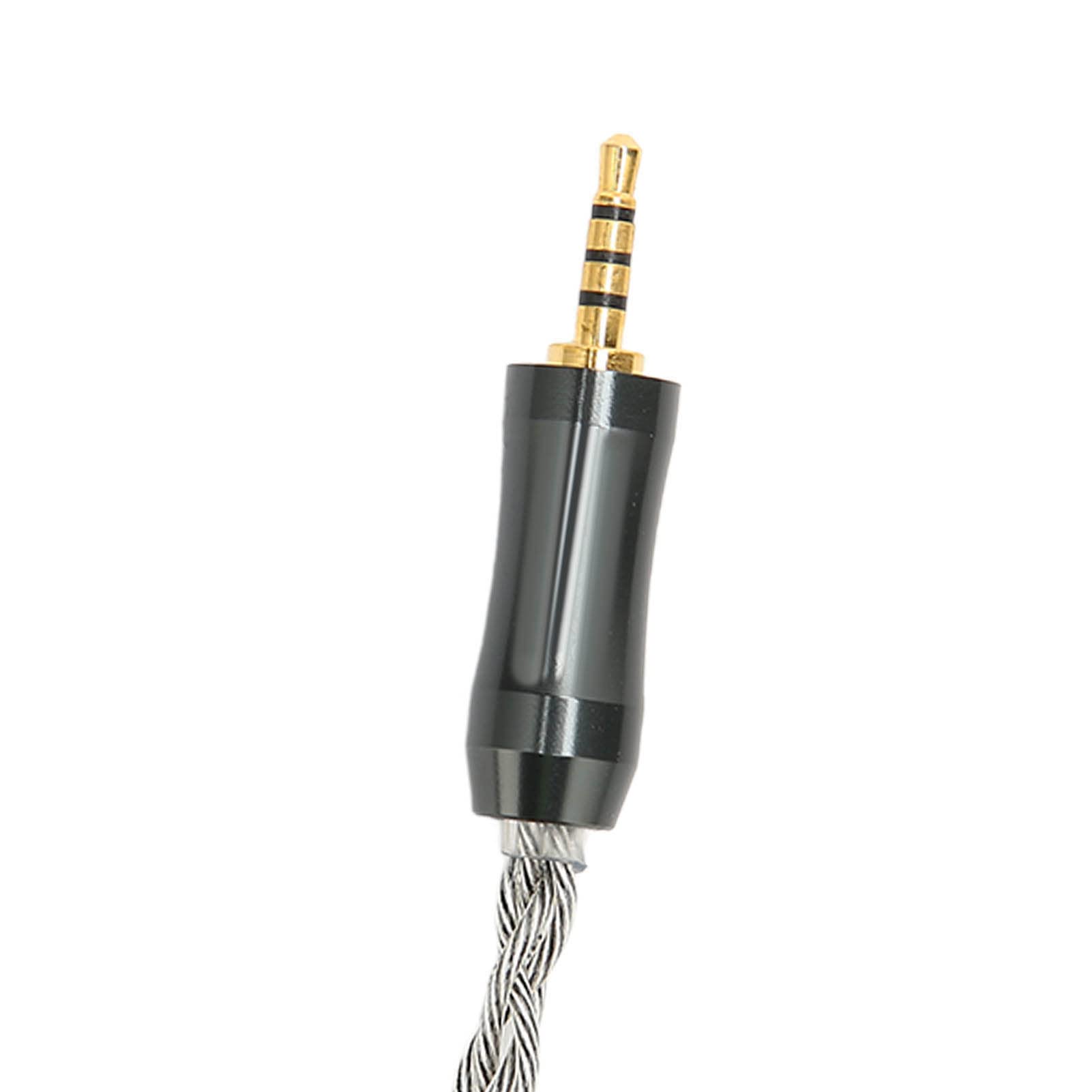 Câble de remplacement pour casque à 4 cœurs Remplacement de câble pour écouteurs à 2 broches avec prise de 2,5 mm 3,9 pieds