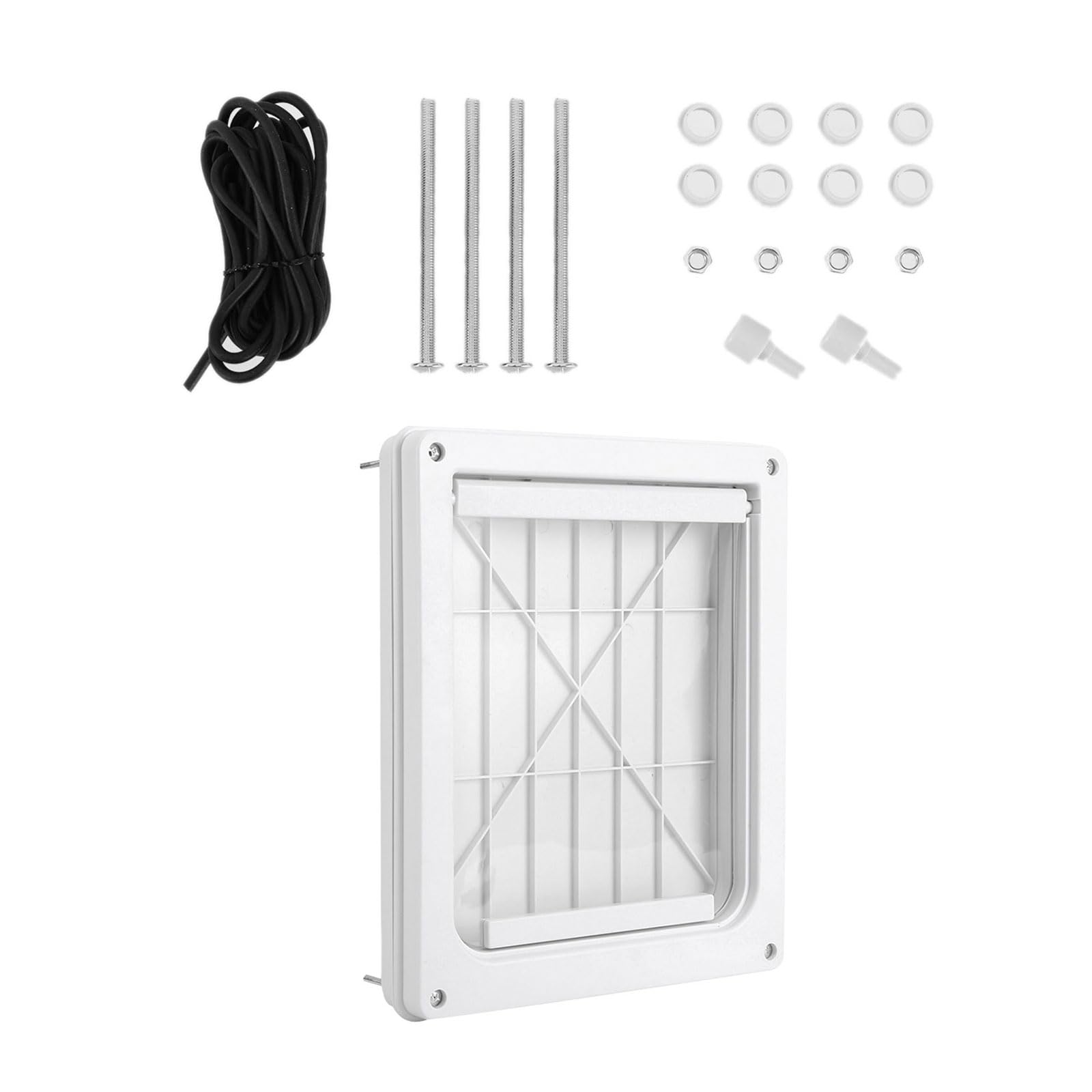 Haustiertür, neuer, sicherer, abschließbarer Bildschirm, für Hunde und Katzen, Fenster, Tor, Wand, freier Eintritt, modischer, hübscher Garten, einfache Installation, Katzengitter für Treppen, Outdoor