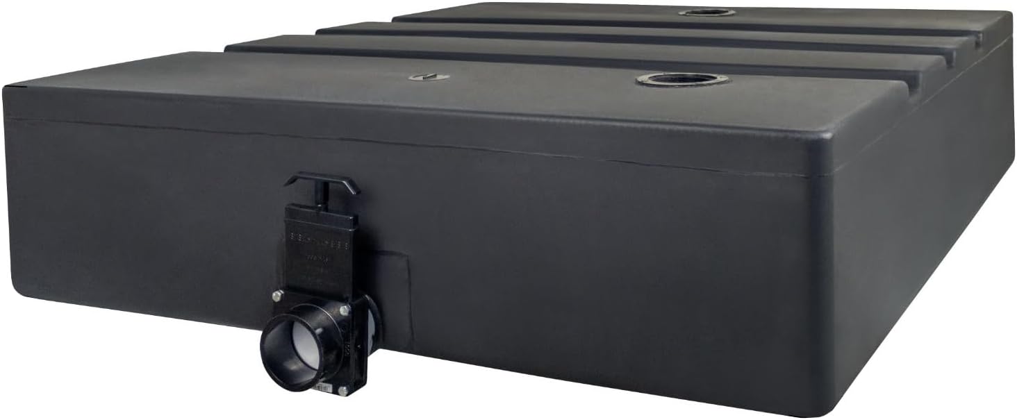 Icon 14559 Holding Tank WT3795, 54" x 46" x 12", with Gate Valve, 120 Gallon